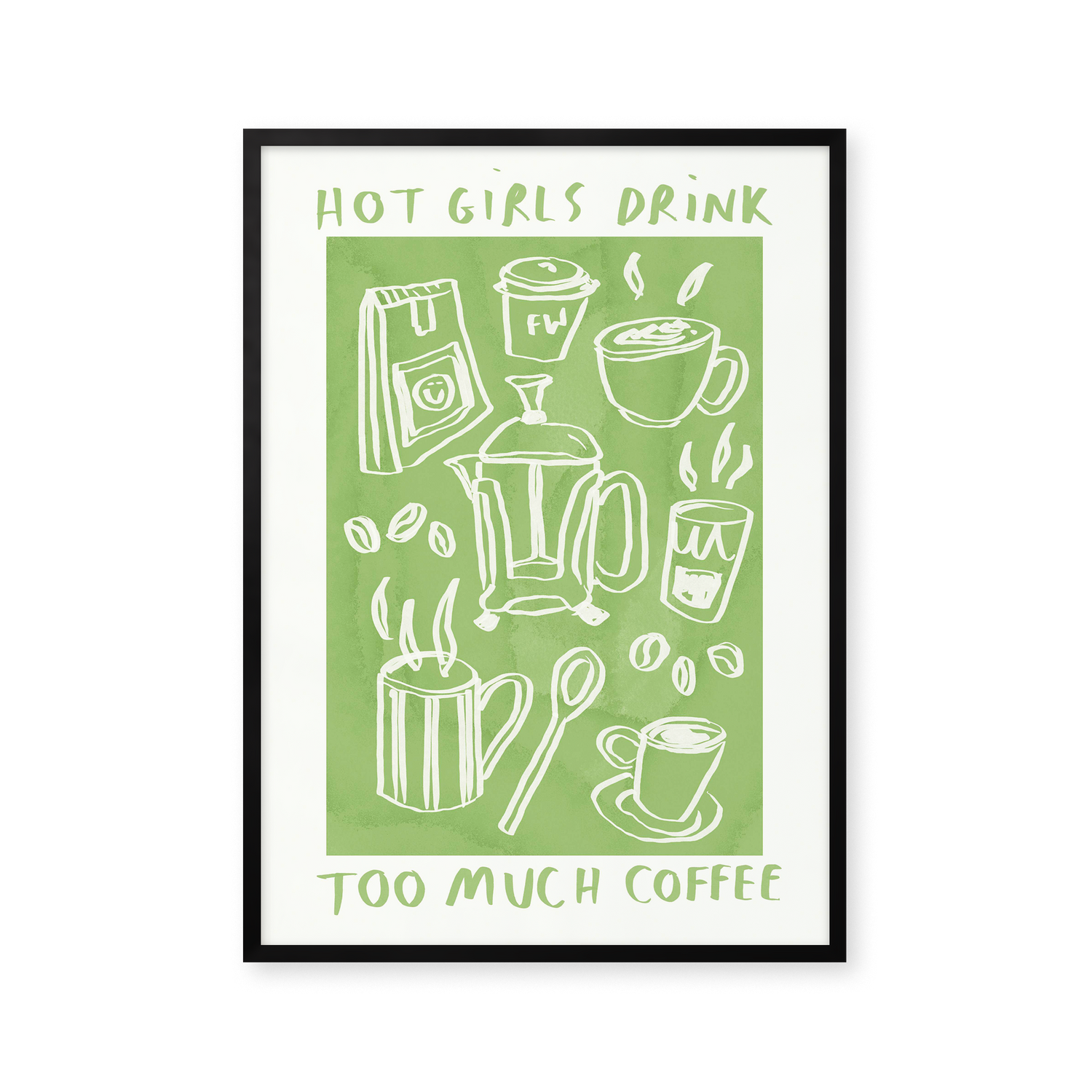 Hot Girls Drink Coffee