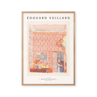 Intérieur aux tentures roses I