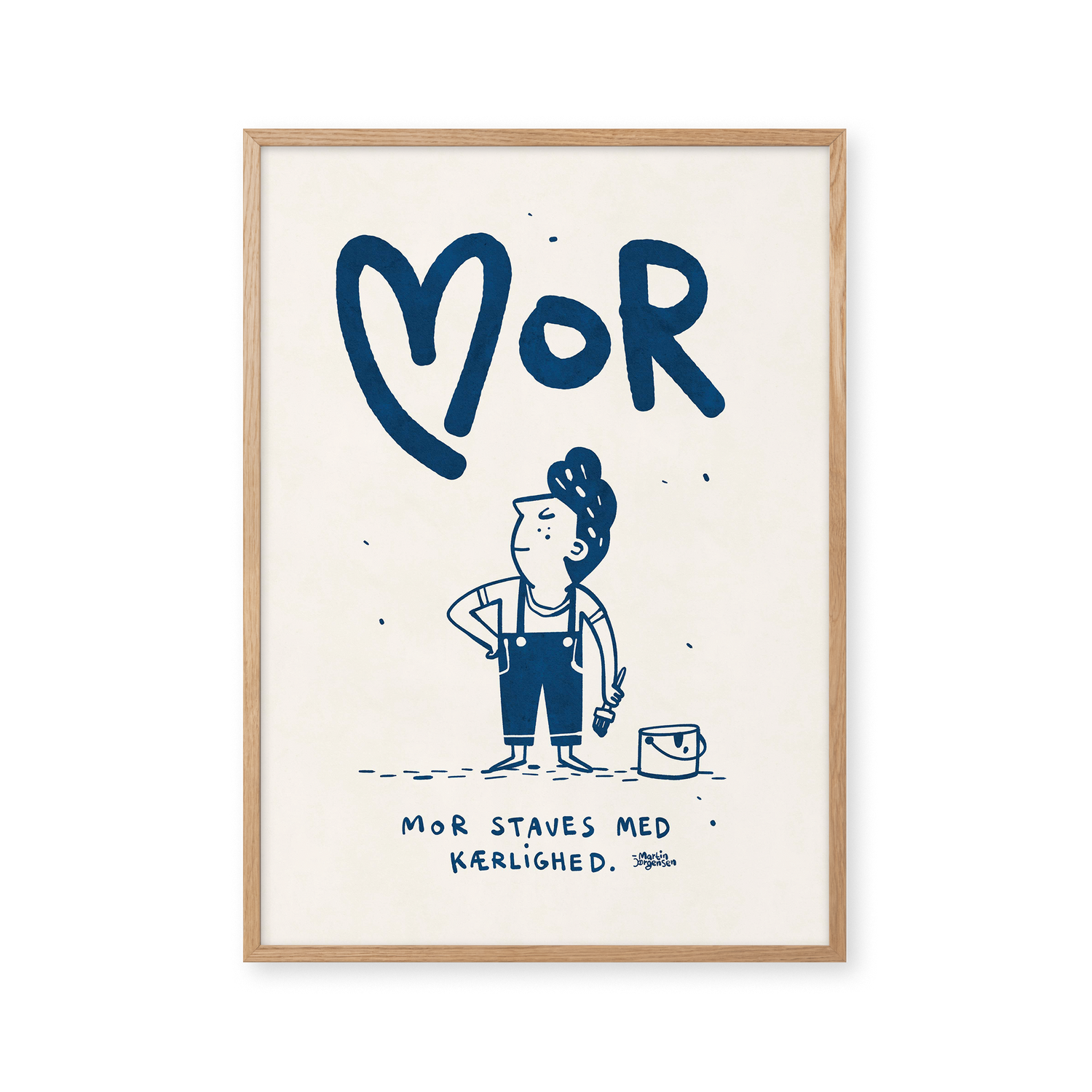 Mother is spelled with love - blue
