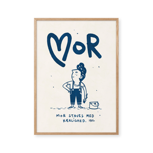Mor staves med kærlighed - blå