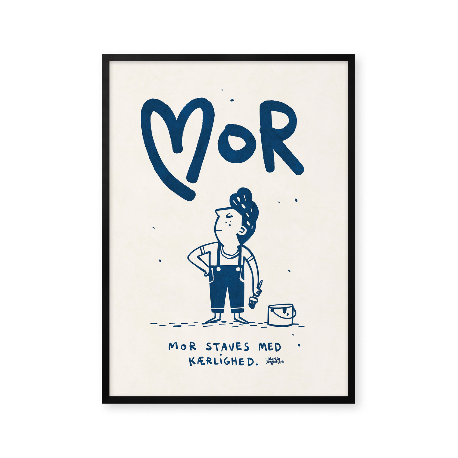 Mor staves med kærlighed - blå