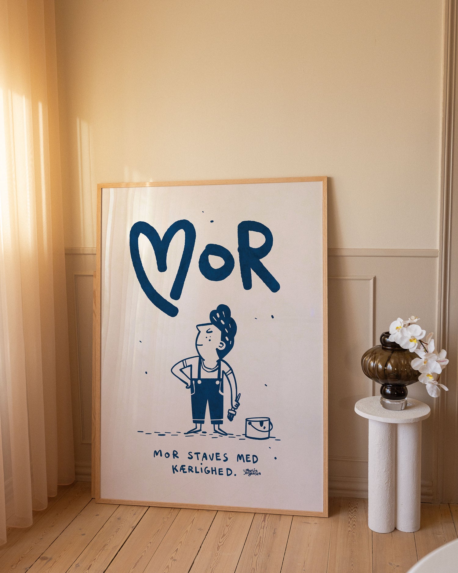 Mor staves med kærlighed - blå