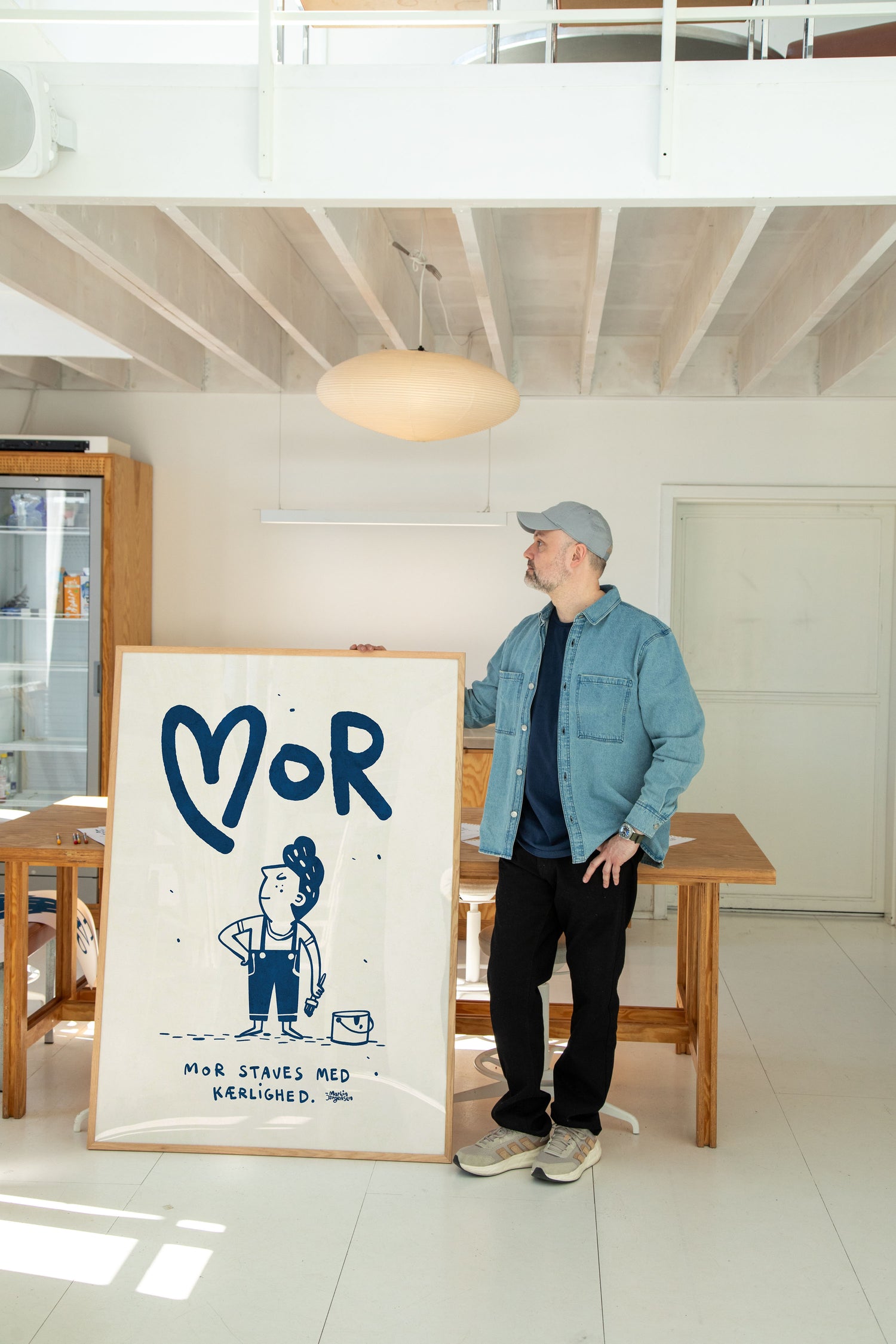 Mor staves med kærlighed - blå