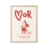 Mit Liebe buchstabierte Mum - rot