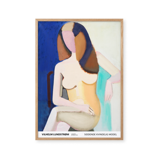 Seated female model, 1950