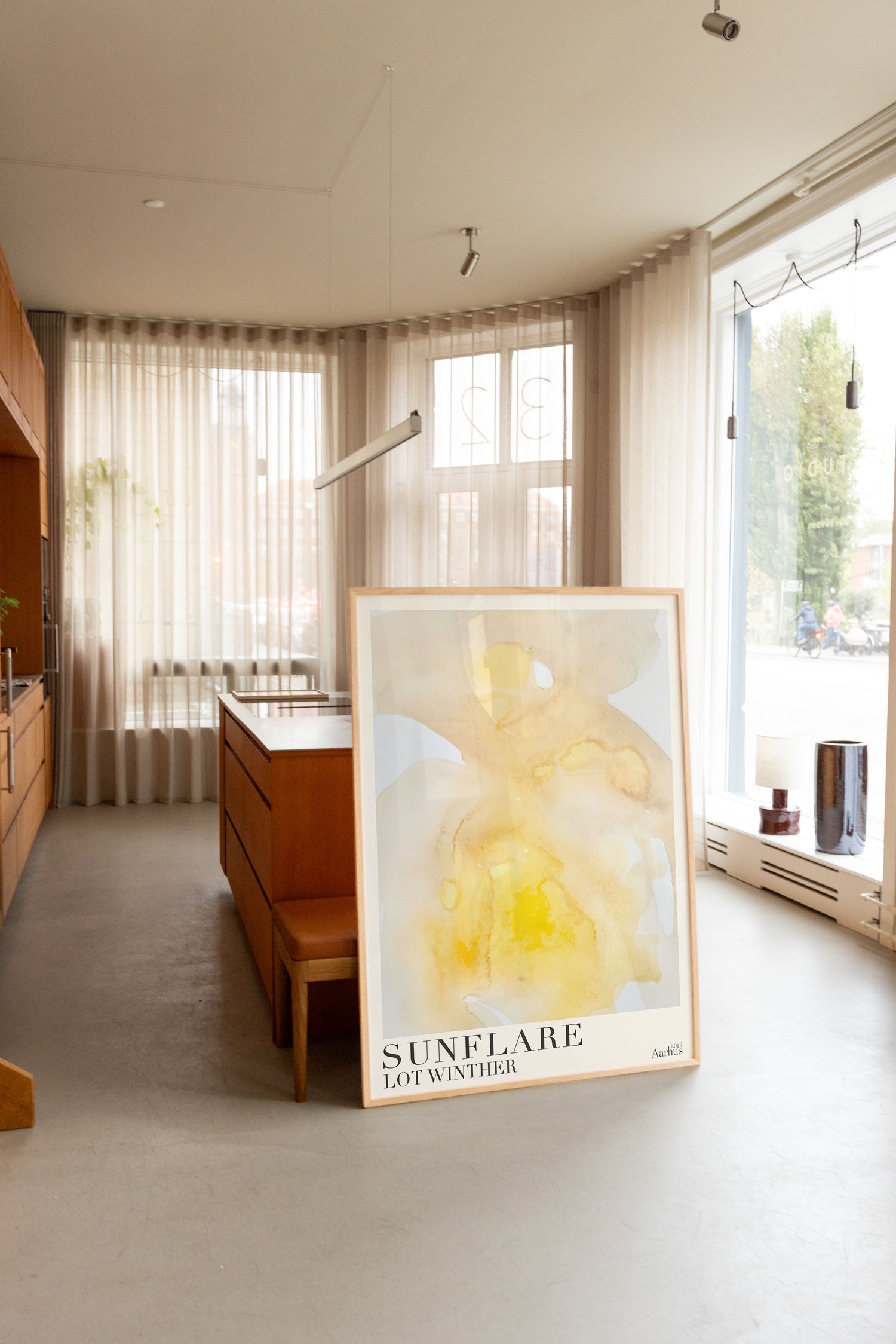 Sunflare by Lot Winther in a bright showroom