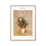 Vase of Flowers - Pink Background