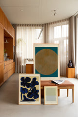 Æstetisk sammensætning i blå toner