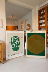 To grønne XL kunstplakater af Das Rotes Rabbit